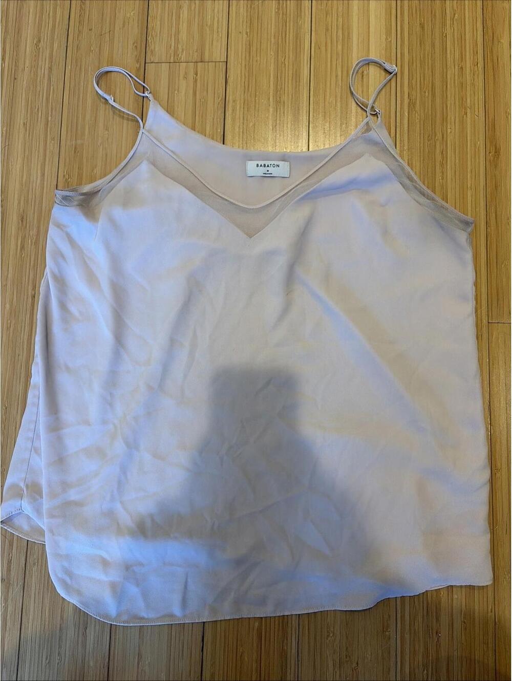 Babaton Aritzia Sleeveless Blouse Pink Size M